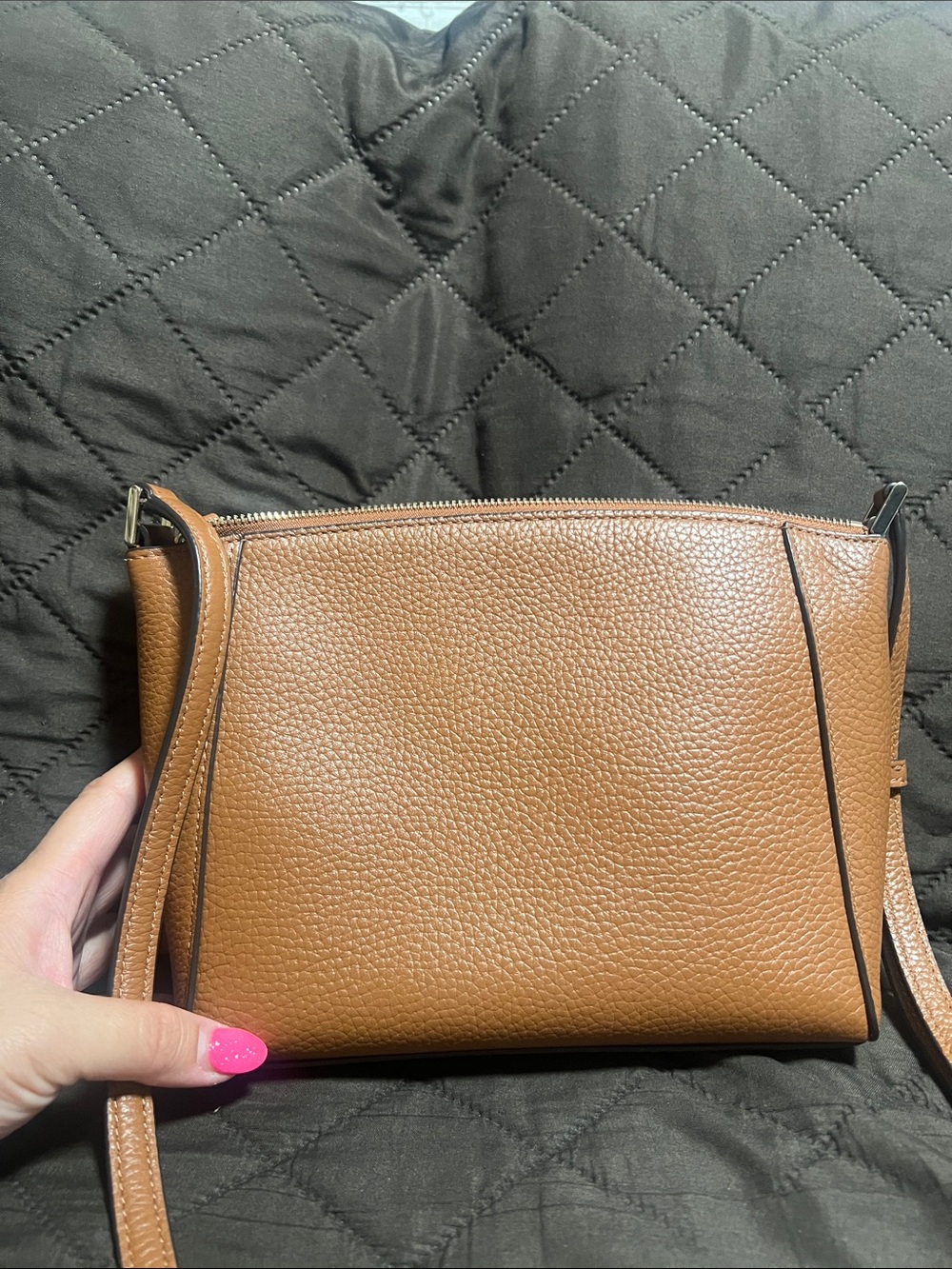 kate spade Pebbled Leather Crossbody Bag - Camel - Picture 2 of 10